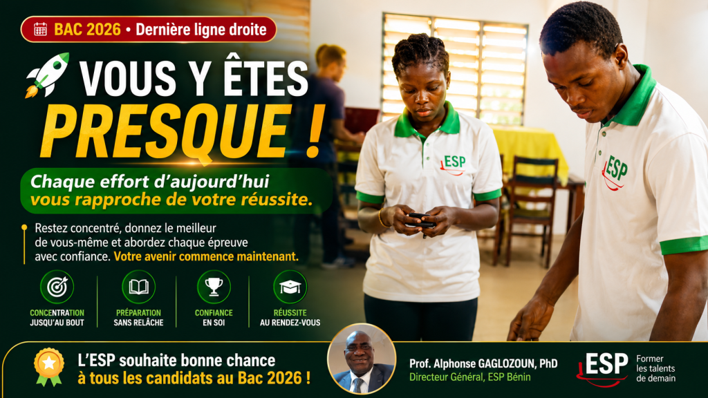 bon courage épreuves baccalauréat Bénin juin 2026